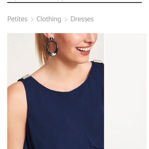 Laura Crystal Detail Tiered Chiffon Sleeveless Dress - Picture 3 of 4